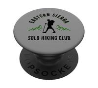 Sendero de montaña de California del Eastern Sierra Solo Hiking Club PopSockets PopGrip Adhesivo