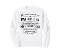 Sendero de Vida Versículo bíblico Escritura Fe Oración Salmo 16:11 Sudadera