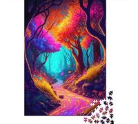 Sendero del Bosque de fantasía Puzzle De 1000 Piezas Serie Art Collection Rompecabezas De Piso Y Juego Familiar Adultos Y Niños A Partir De 12 Año 38x26cm/1000pcs