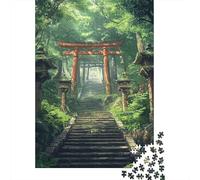 Sendero Santuario Bosque 1000 Piezas Papel Durable Puzzle para Adultos Adultos Portátil Noche De Juegos En Familia Rompecabezas Atractivo 70x50cm/1000pcs
