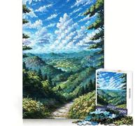 Sendero Sereno en el Valle de la montaña - Arte de Paisaje Natural Rompecabezas de 1000 Piezas para Adolescentes Juguete de lógica de Rompecabezas Tren Alivio del estrés Corte Suave Regalo Memorable