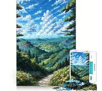 Sendero Sereno en un Valle de montaña - Arte de Paisaje Natural Rompecabezas de 1000 Piezas para Adultos y Adolescentes Juguete para Pensar y reflexionar Alivia el estrés Regalo navideño de Corte