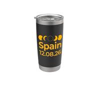 Sendero total del eclipse solar de la totalidad en España - Tops & Stuff Vaso térmico de acero inoxidable de doble pared