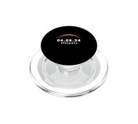 Sendero Total del Eclipse Solar de la totalidad Illinois 8 de Abril de 2024 PopSockets PopGrip para MagSafe