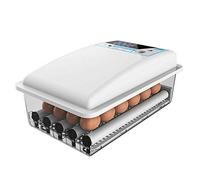 SENDERPICK Incubadora de 24 huevos totalmente automática, incubadora de incubadora 20 ℃ - 40 ℃ para pollo, pato, ganso, paloma, codorniz, loro, reptil, familia, educación, laboratorio, 39 x 24 x 17 cm