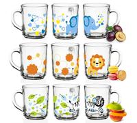Sendez 6 Tier-Motiv Taza Tazas 230ml Té Kindergläser Vasos de Jugo