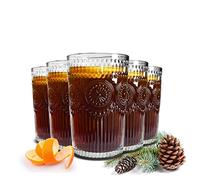 Sendez 6 vasos altos de 340 ml con relieve de sol