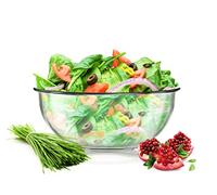 Sendez Ensaladera grande de 3 l, diámetro de 27 cm, para servir ensalada, resistente al calor