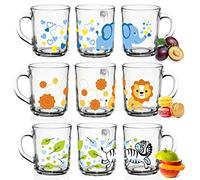 Sendez Juego de 6 tazas con diseño de animales (230 ml)