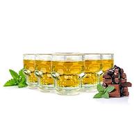 Sendez Juego de 6 vasos de chupito de calavera de 4 cl, vasos de chupito con diseño de calavera, para fiestas y celebraciones, resistentes para vodka, tequila y licor, aptos para lavavajillas, vasos