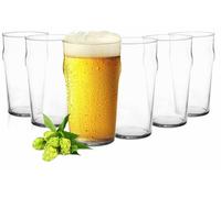 Sendez Set 6 Vasos De Cerveza De Vidrio 0,5L Claro Con Caja Regalo