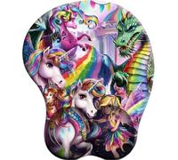 SENDJJ 3D Alfombrilla para reposamuñecas para ratón con Material de Silicona Carnaval de la Licorne ARC-en-Ciel Alfombrilla de Goma Antideslizante para la muñeca para Trabajar y Jugar