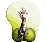 SENDJJ 3D Alfombrilla para reposamuñecas para ratón con Material de Silicona Mélancolie Zèbre Licorne Alfombrilla de Goma Antideslizante para la muñeca para Trabajar y Jugar