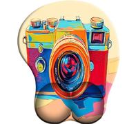 SENDJJ 3D Alfombrilla para reposamuñecas para ratón con Material de Silicona Un Film coloré Alfombrilla de Goma Antideslizante para la muñeca para Trabajar y Jugar
