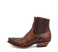 Sendra Boots - 4660 Botas Cowboy De Mujer y Hombre con Tacon y Horma de Punta - Estilo Botas Camperas en Marron - Botas Elegantes - 43