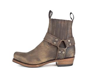 Sendra Boots - 8286 Botas Cowboy De Mujer y Hombre con Tacon y Punta Redonda - Estilo Botas Camperas en Marron - Botas Elegantes - 39