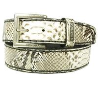 Sendra Boots Cinturón 5156 Ecru Mujer Hombre Cowboy Western Gipsy Cinturón 4cm Ancho Jeans Pantalones Hebilla Cambiable Hebilla Cuero Genuino Hecho A Mano Talla 100