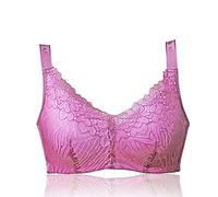 Sendyou Bras de mastectomía con bolsillos para mujer, prótesis de mama postquirúrgica sin aros, Morado (, 34C