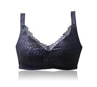 Sendyou Bras de mastectomía con bolsillos para mujer, prótesis de mama postquirúrgica sin aros, Negro, 42C