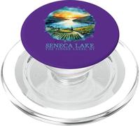 Seneca Lake Sunset Vineyard Finger Lakes NY Arte nostálgico PopSockets PopGrip para MagSafe