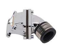 SENECESLI Adaptador de Colector de Admisión de Carburador de 33 Mm, Aleación de Aluminio Premium, Apto para DIO AF27 AF28 ZX50 SE50 SK50 de 1,3 Pulgadas para Entusiastas de las Motocicletas