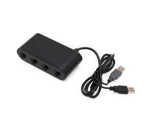 SENECESLI Adaptador de Controlador GC 4 Puertos, 3 en 1 | Adaptador de Controlador de Juego con Función Turbo para PC, Convertidor de Mango de Juego Plug and Play