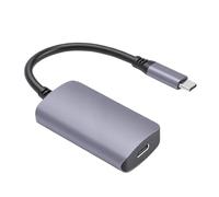 SENECESLI Adaptador USB C a Gafas de Realidad Aumentada, Carga Rápida PD de 100 W, 4K 60 Hz, Adaptador de Carga y Juego USB C Dual para Switch2, Steam Deck, ROG Ally