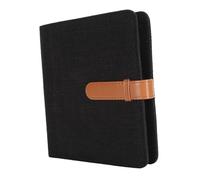 SENECESLI Álbum de Fotos de Gran Capacidad con Tapa Dura de Lino, 288 Fotos, álbum con Tapa de Lino para 11, con de Cuero Suave de PU para Decoración del Hogar, Algodón y/Amarillo (Black)