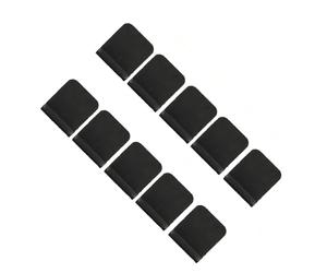 SENECESLI Aleta de Goma contra Sobretensiones de Ajuste Universal 10 X Aleta Deflectora del Cárter de Aceite, Sello de Goma del Deflector del Cárter de Aceite de Alta Temperatura para Mejorar el