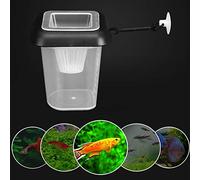SENECESLI Alimentador de Embudo para Peceras, Vaso de Plástico para Alimentación de Acuario con Anillo de Alimentación Flotante para Gusanos Rojos y Alimentos Vivos, con Ventosa para Acuarios y