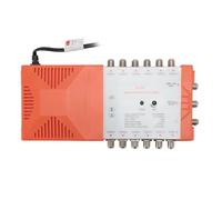 SENECESLI Amplificador de Distribución en Cascada de 12 Canales A112C, Amplificador de Señal de Antena de TV de 1 Entrada y 12 Salidas, Compatible con Filtración 4G LTE y Ruido (Enchufe Europeo