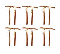 SENECESLI Arcos de la Banda de Terciopelo, Fadness Lindo Fácil de Usar que Incluyen Arcos de Navidad Decorativos para las Decoraciones de Chicas de Navidad (Marron oscuro)