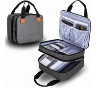 SENECESLI Bolsa de Almacenamiento para Selphy CP1500 CP1300 Impresora Fotográfica CP1200, Caja de Impresora de Fotos de Poliéster con Múltiples Bandas y Bolsillos Elásticos