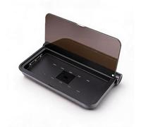 SENECESLI Caja Limpiadora Desinfectante para Teléfonos Móviles con Cargador Inalámbrico Rápido de 15W para Teléfonos Inteligentes de Menos de 7 Pulgadas, Limpieza Rápida y Efectiva en 5 (Black)