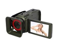 SENECESLI Cámara de Cámara de Video 4K Cámara de VLogging de 64MP para Pantalla Digital Zoom 3 "de Youtube 18x, para Viajes, Grabaciones Escolares, Agujero Roscado de 1/4 Pulgadas (Green)