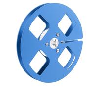 SENECESLI Carrete de Casete Vacío de Aleación de Aluminio de 1/4-5 Pulgadas para Reproductor de Casetes con Carrete de 4 Orificios para una Experiencia de Sonido (BLUE)