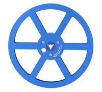 SENECESLI Carrete de Recogida Vacío de 1/4 de 7 Pulgadas a Carrete, Carrete de Recogida de Cinta de Sonido de Aleación de Aluminio de 6 Orificios para Cintas de Carrete Universales, Cinta (BLUE)