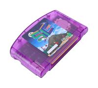 SENECESLI Cartucho de Juego de Código Abierto SummerCart64 para N64, Rendimiento de E/S Rápido, Emulación 64DD, Copia de Seguridad Automática para Jugadores Incondicionales (violeta transparente)
