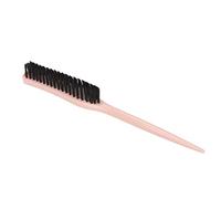 SENECESLI Cepillo de Pelo de Nailon de 3 Filas, Cepillo de Pelo que Agrega Volumen, de de Rata, de Peinado Portátil, Suave para el Cuero Cabelludo para Cabello Liso (PINK)