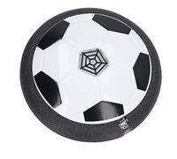 SENECESLI Colorido LED Hover Football Toy Juego de Pelota de Fútbol Flotante con Pilas para la Construcción de Relaciones Entre e Hijos Material ABS de Primera Calidad (Black)