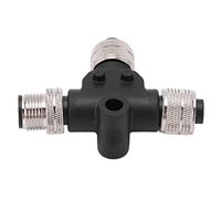 SENECESLI Conector en T, Conector NMEA 2000, Rosca M12 de 5 Pines, con Resistencia Al Agua IP67, para Redes Marinas Lowrance Simrad B&G Navico