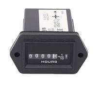 SENECESLI Contador de Horas Mecánico, Medidor de Horas del Motor, de 12 V a 36 V, Contador de Rectangular para Generador, Barco, Motor, Camión, Tractor, Equipo de Motocross