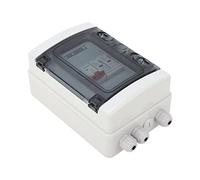 SENECESLI Disyuntor, MCB Caja de Distribución Impermeable IP65 con Clasificación DC 500 V para Exterior de Panel Solar, con Cubierta Transparente y Diseño de 4 Vías (40A)