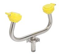 SENECESLI Estación de Lavado de Ojos de Emergencia de Primeros Auxilios, Enjuagadora Confiable Montada en Grifo para Lugares de Trabajo Peligrosos, Acero Inoxidable 304 y ABS