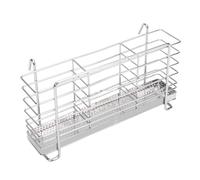 SENECESLI Estante de Secado de Utensilios, Organizador Eficiente de Acero Inoxidable para Cocina, Ducha, Almacenamiento de Platos, Acero Inoxidable 304, 8,7x5,0x2,6 Pulgadas
