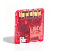SENECESLI Flashcard de Código Abierto, para Lector de Tarjetas de Juego MCU RP2040, Carga Rápida de Juegos con Soporte para Sistemas DS DSi 3DS, para Software Casero y Personalizado (Rojo
