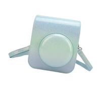 SENECESLI Funda para Cámara Instantánea de Cuero PU Resistente a la Lluvia para Mini 12 con Interior de Microfibra para una Protección Superior y Fácil Transporte Al Exterior (Azul Verde)