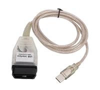 SENECESLI Herramienta de Diagnóstico K+DCAN OBD2, Cable de Diagnóstico de Interfaz USB con CD de Repuesto para Serie 3 E46 E83 E90, Serie 5 E39 E60 E61, Lectura de Códigos de Error de Borrado,