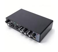 SENECESLI Interfaz de Audio USB, Interfaz de Audio Profesional 2x2 USB C de Sonido de 24 Bits 192 KHz, Entradas Duales XLR Hi Z para Grabación, Transmisión, PC y Dispositivos (BLACK)