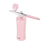 SENECESLI Juego de Aerógrafo Recargable con Presión Ajustable para Modelos de Pintura a Mano, Herramienta de Maquillaje Portátil para Arte de Uñas, Batería de Litio Incluida (PINK)